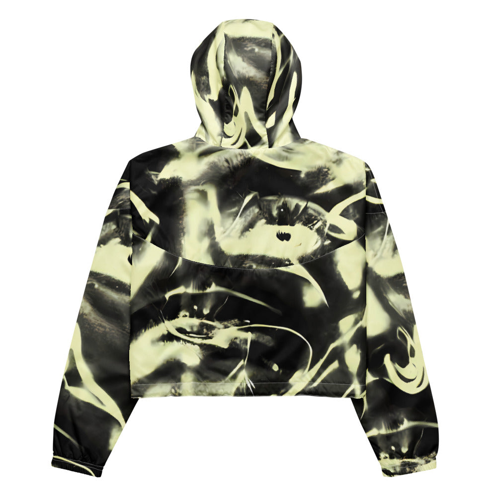 Women's Cropped Windbreaker - Visionary Flux