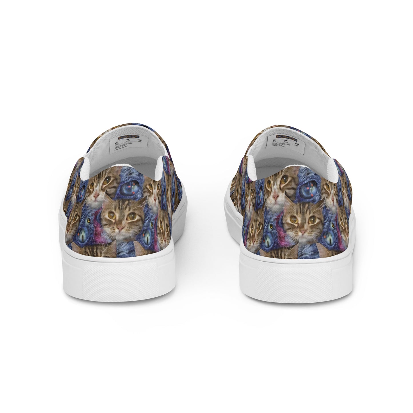 Women's Slip-On Canvas Shoes - Feline Fantasy