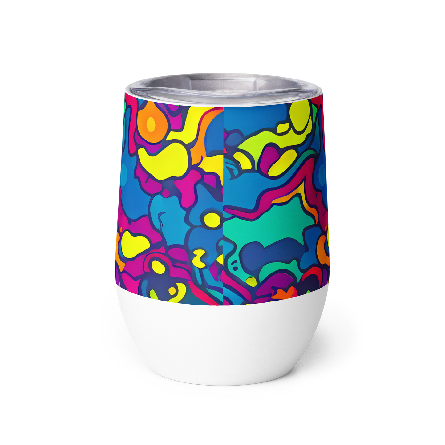 Wine Tumbler - Colorful Chaos