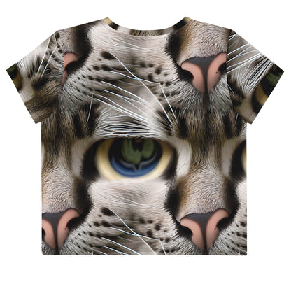Crop Tee - Feline Mirage