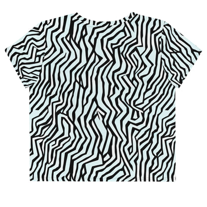 Women's Crop Tee - Echoing Stripes