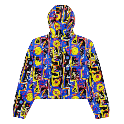 Women's Cropped Windbreaker - Radiant Mayhem