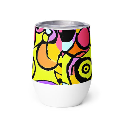 Wine Tumbler - Spirals of Joy