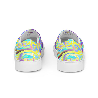 Women's Slip-On Canvas Shoes - Daliesque Drift