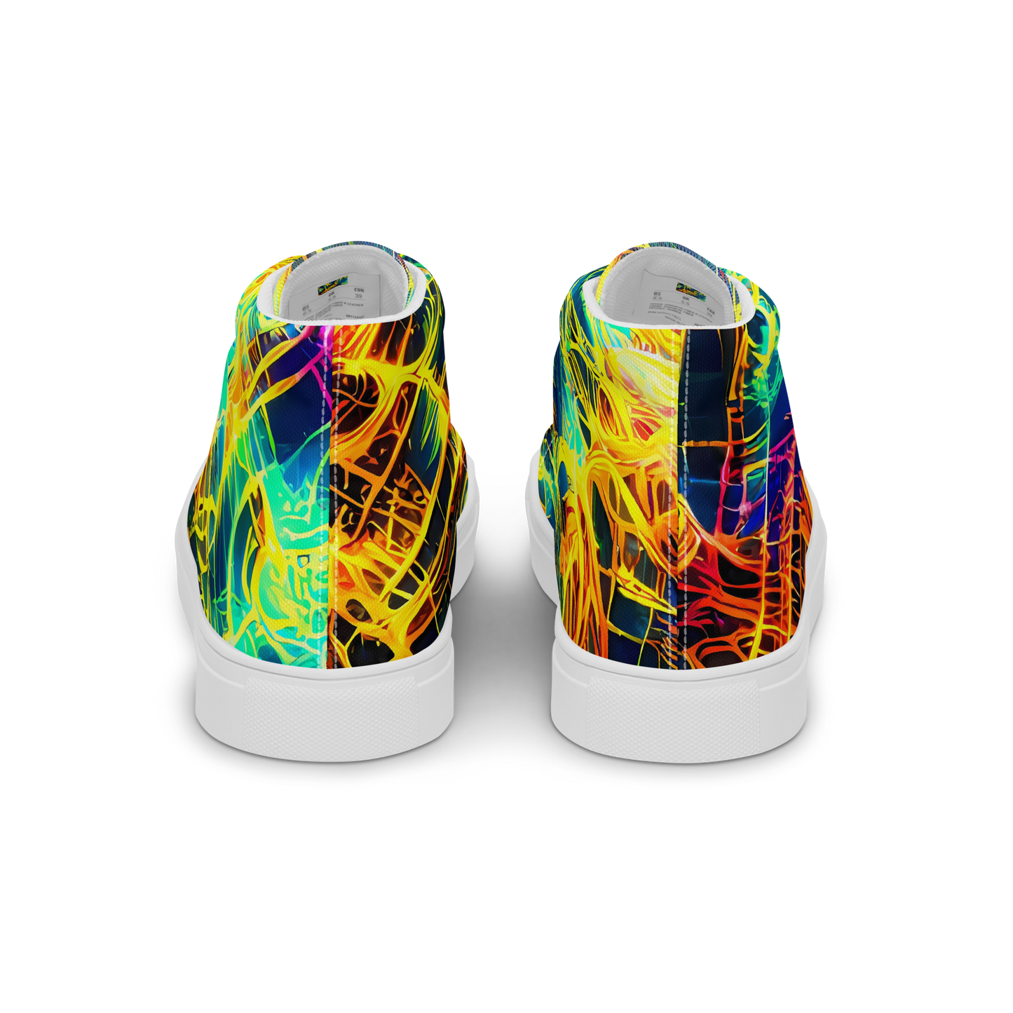 Men's High Top Canvas Shoes - Kapp's Kaleidoscope