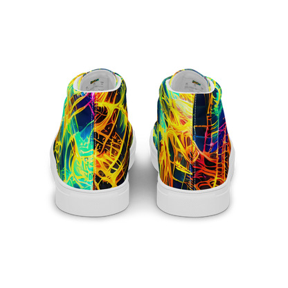 Men's High Top Canvas Shoes - Kapp's Kaleidoscope