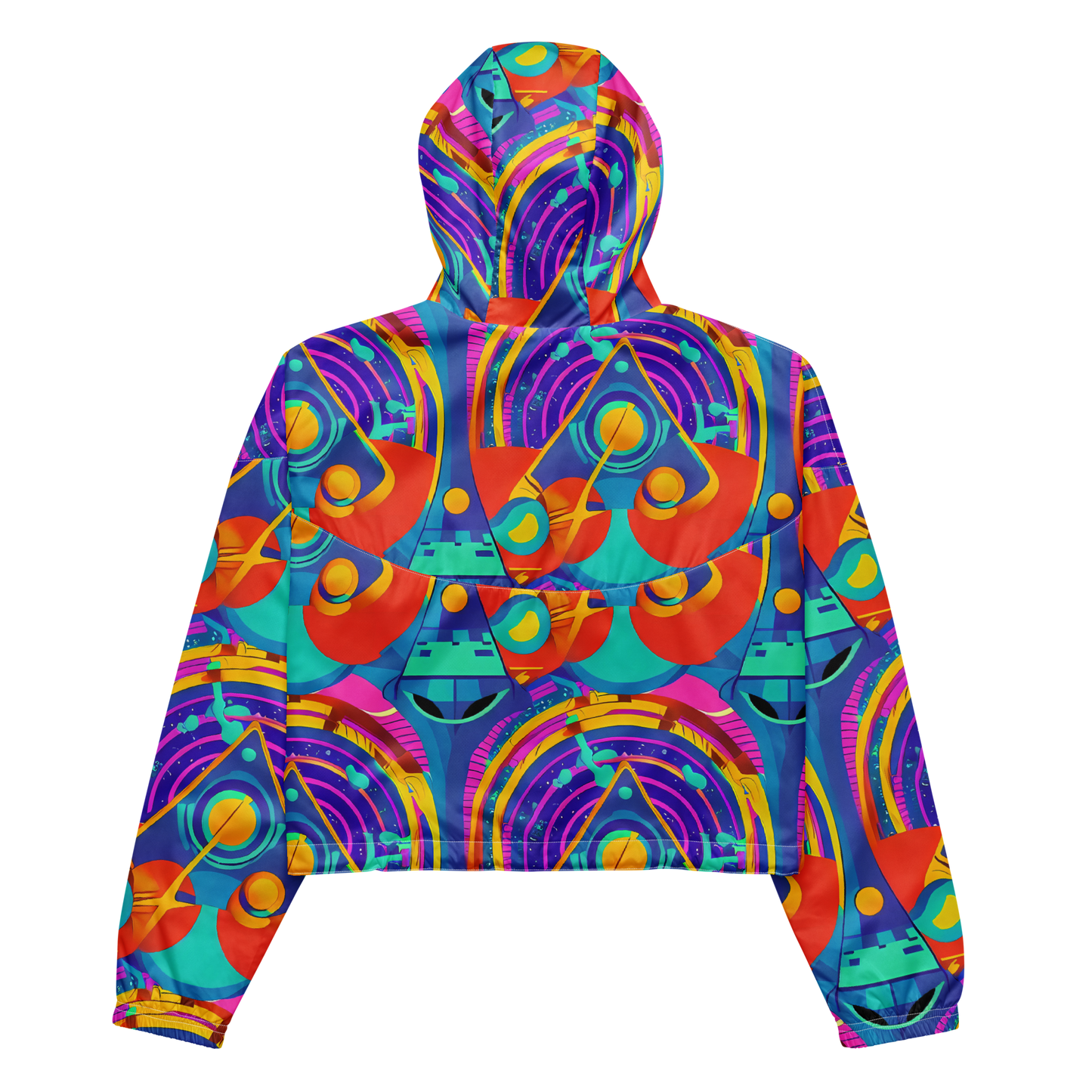 Women's Cropped Windbreaker - Blast of Color