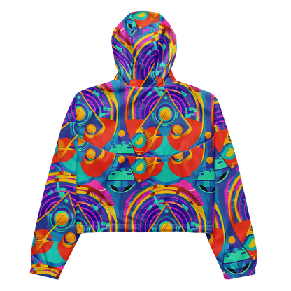 Women's Cropped Windbreaker - Blast of Color