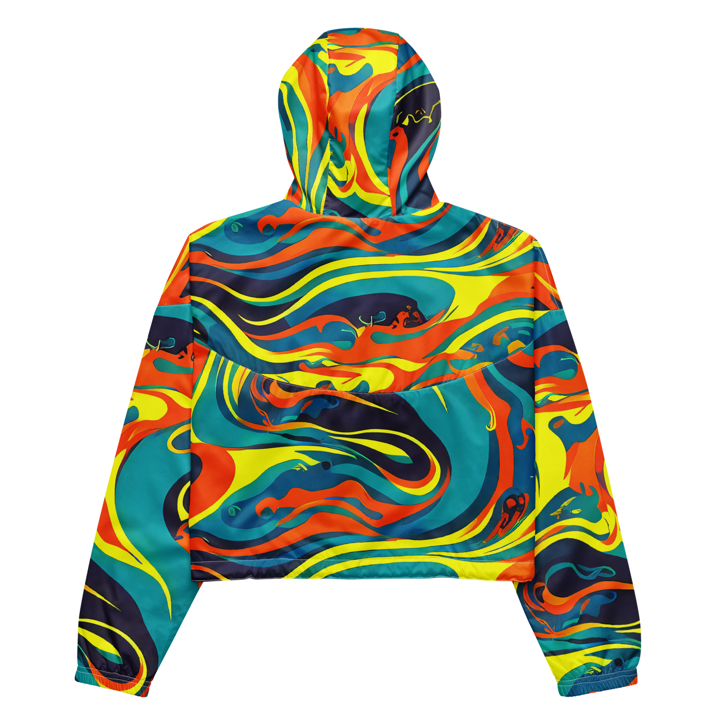 Women's Cropped Windbreaker - Mythic Maelstrom