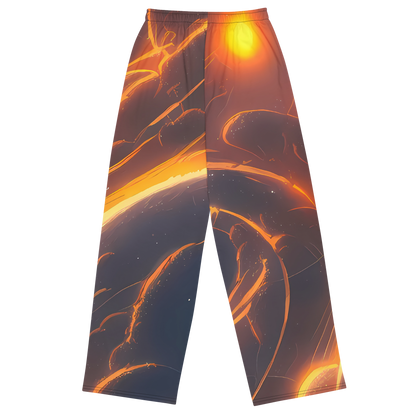 Wide-Leg Pants - Inferno Spirals