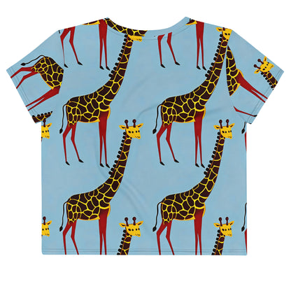 Crop Tee - Giraffe Groove
