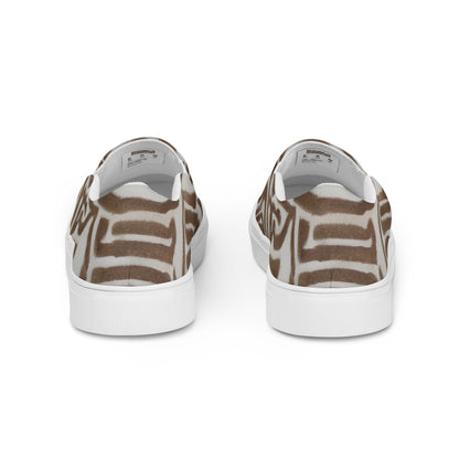 Men's Slip-On Canvas Shoes - Labyrinth Whisper