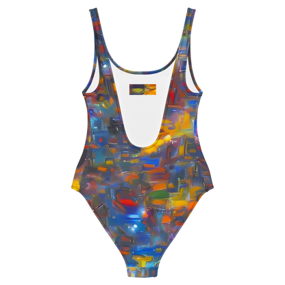 One-Piece Swimsuit - Abstract Conflux