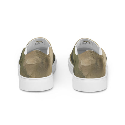 Men's Slip-On Canvas Shoes - Blossoms in Harmony