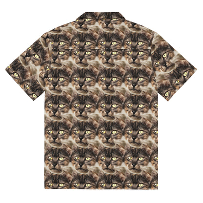 Button Shirt - Feline Reverie