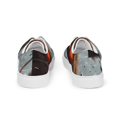 Men's Lace-Up Canvas Shoes - Celestial Collision