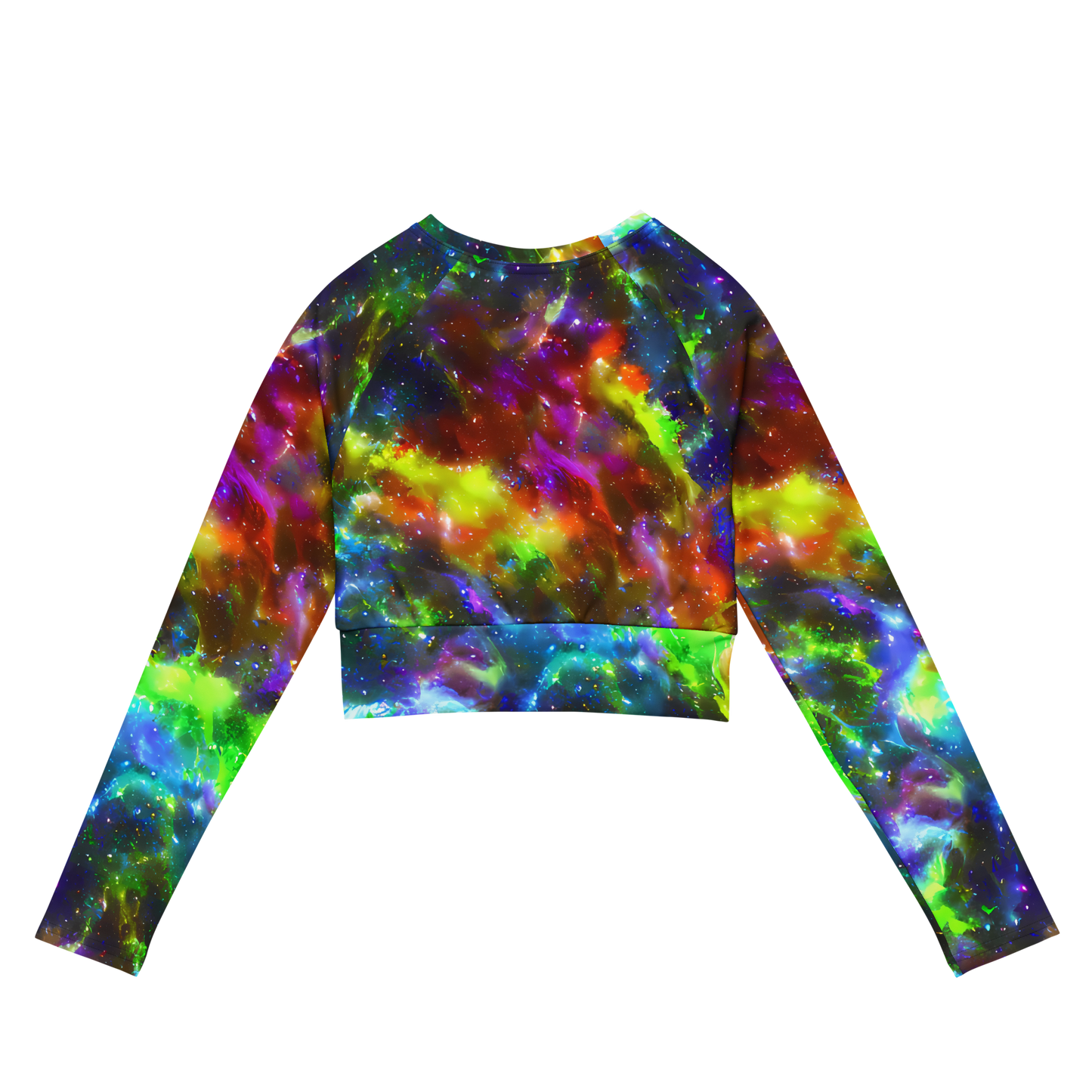 Long Sleeve Crop Top - Neer Nebula