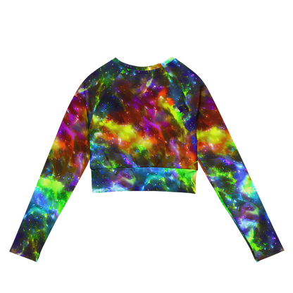 Long Sleeve Crop Top - Neer Nebula