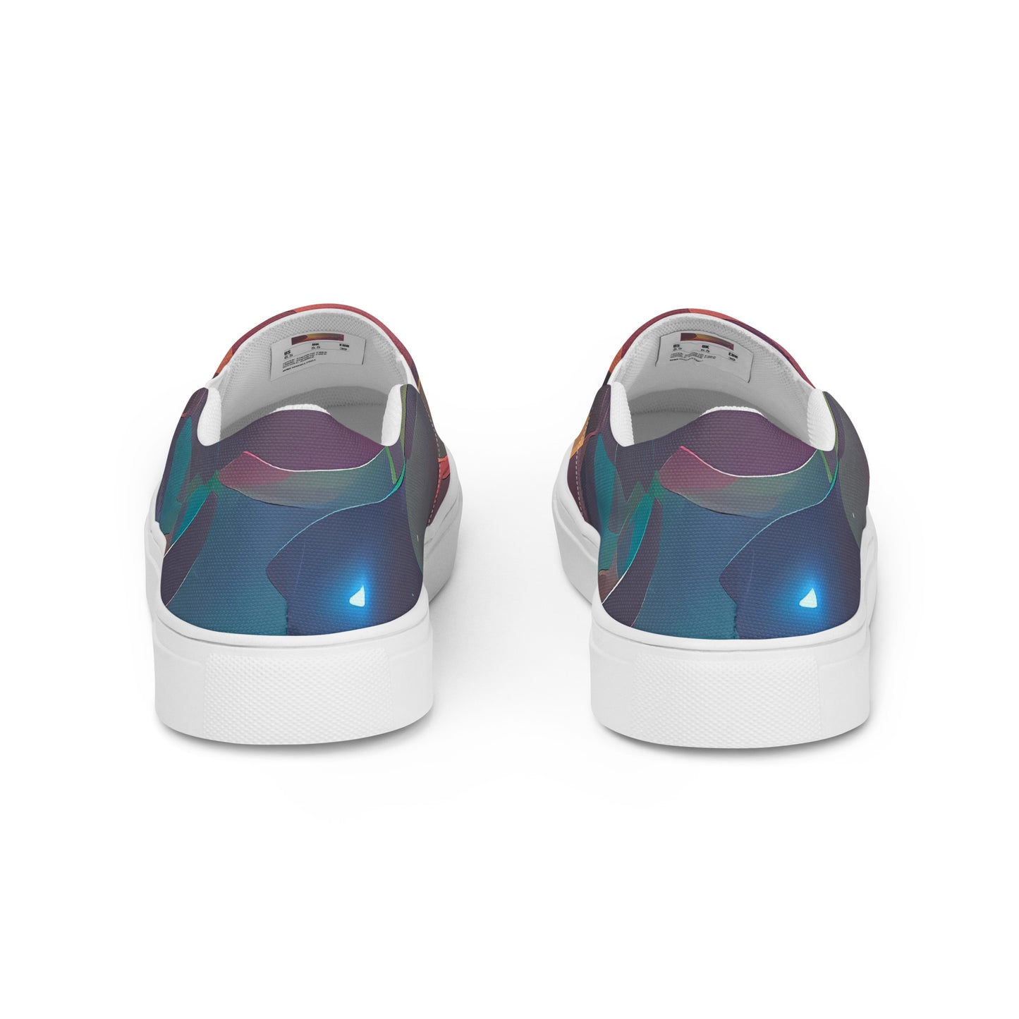 Women's Slip-On Canvas Shoes - Galactic Doodle