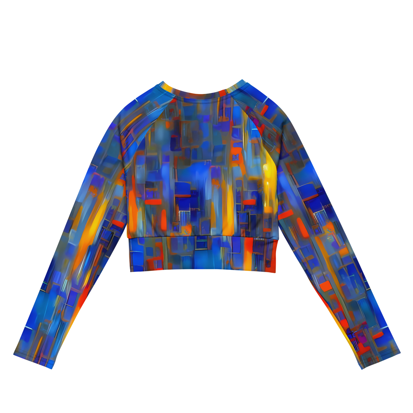 Long Sleeve Crop Top - Neoplastique Flow