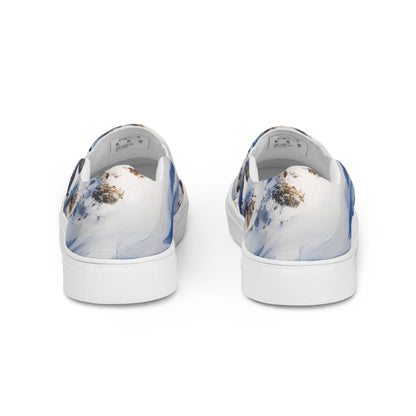 Women's Slip-On Canvas Shoes - Snowlit Peaks