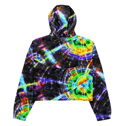 Women's Cropped Windbreaker - Hirschl's Vortex