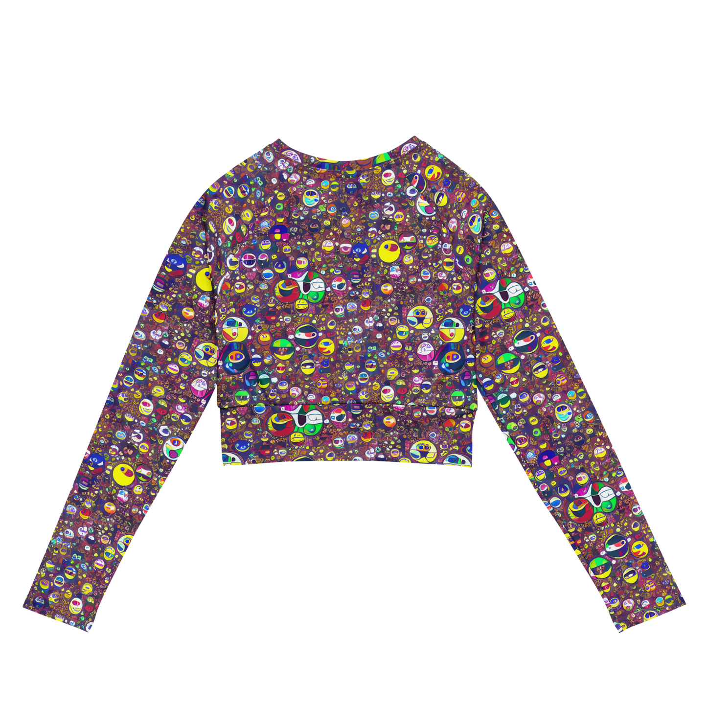 Long Sleeve Crop Top - Eyes of Enchantment