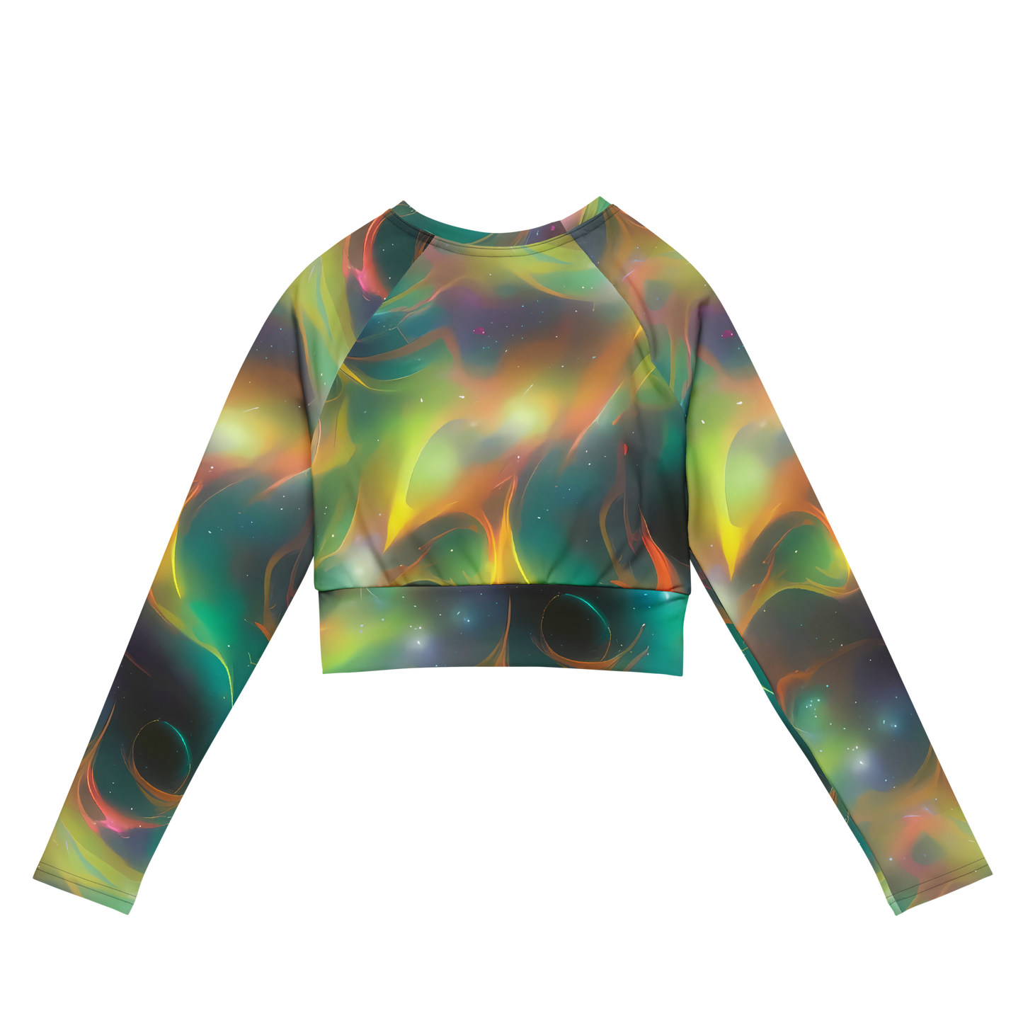 Long Sleeve Crop Top - Cheng Wallis Whirl