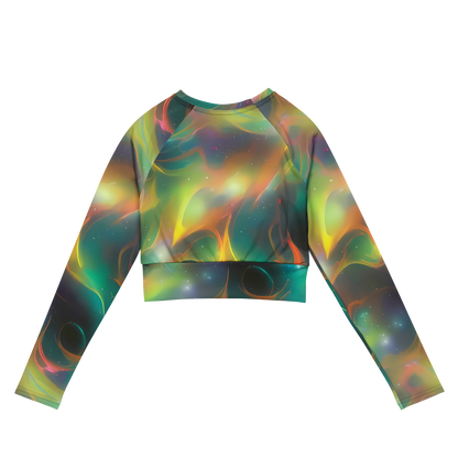 Long Sleeve Crop Top - Cheng Wallis Whirl