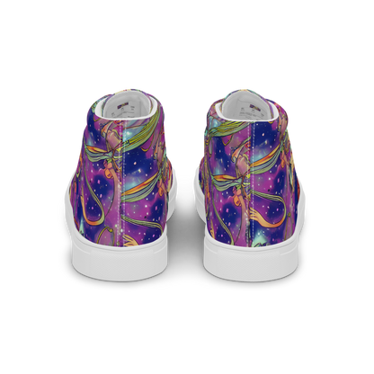 Men's High Top Canvas Shoes - Spiral of Stardust