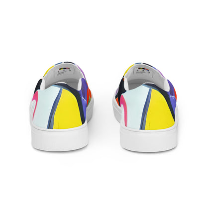 Women's Slip-On Canvas Shoes - Galactic Gala