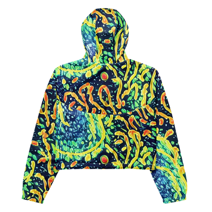 Women's Cropped Windbreaker - Vortex Glow