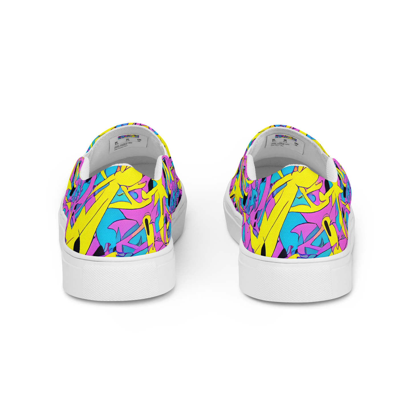 Women's Slip-On Canvas Shoes - Neon Jive