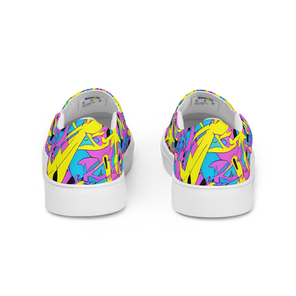 Women's Slip-On Canvas Shoes - Neon Jive