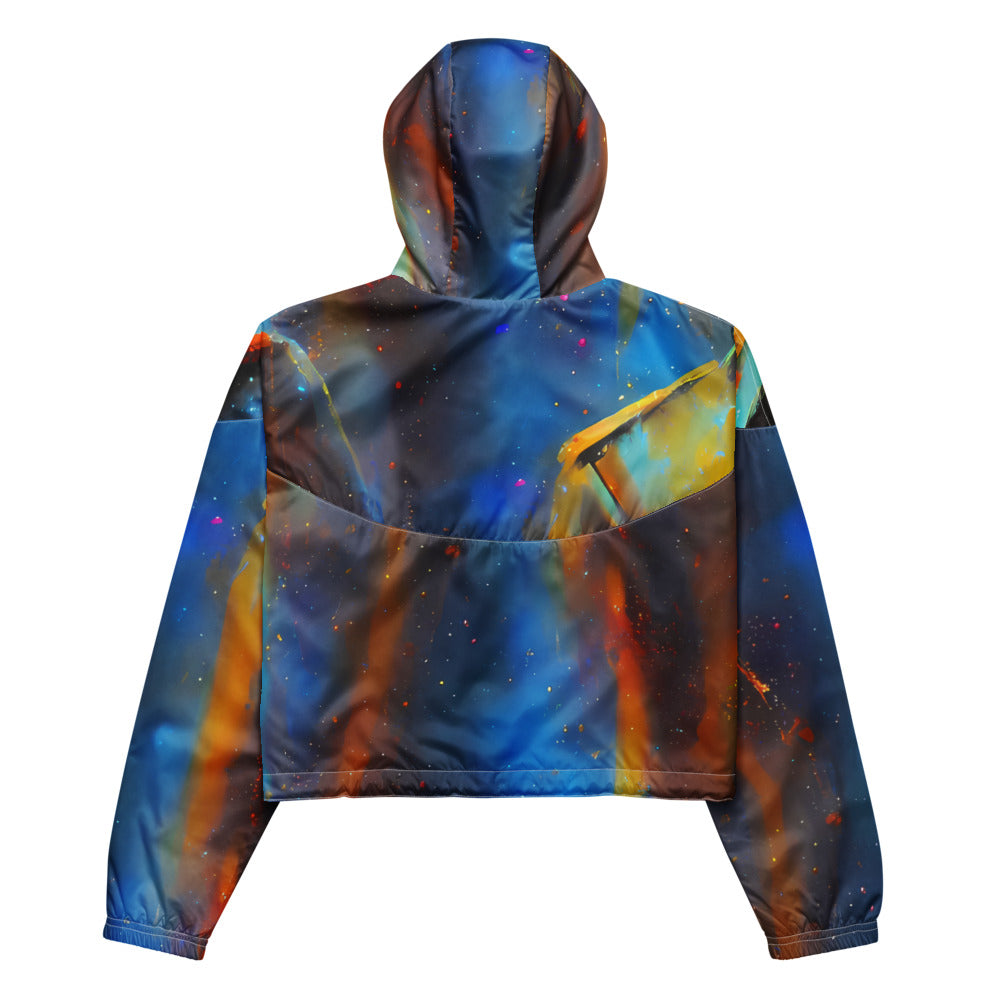 Women's Cropped Windbreaker - Pliique Spectrum