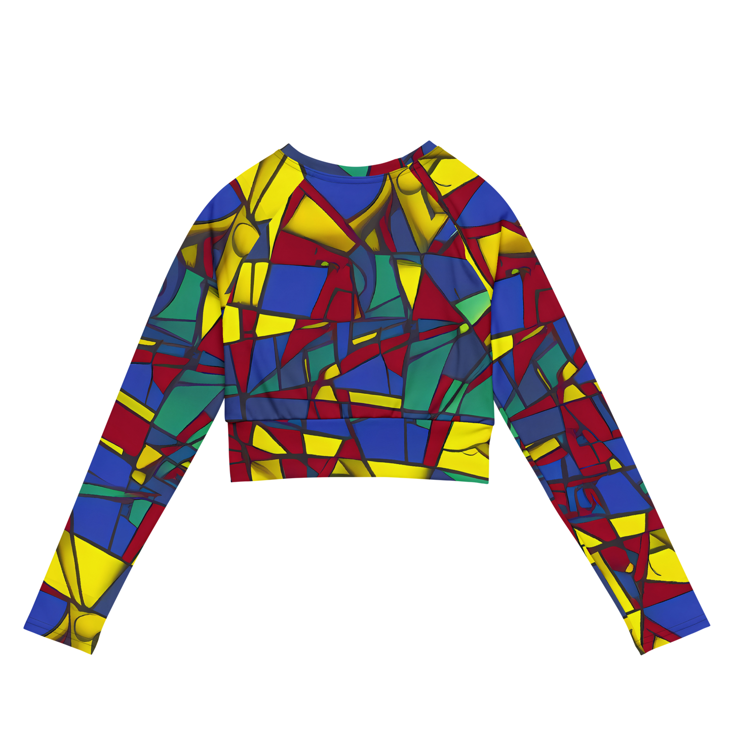 Long Sleeve Crop Top - Vibrant Vexation