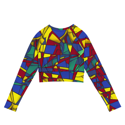 Long Sleeve Crop Top - Vibrant Vexation