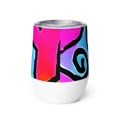 Wine Tumbler - Electric Mosaic