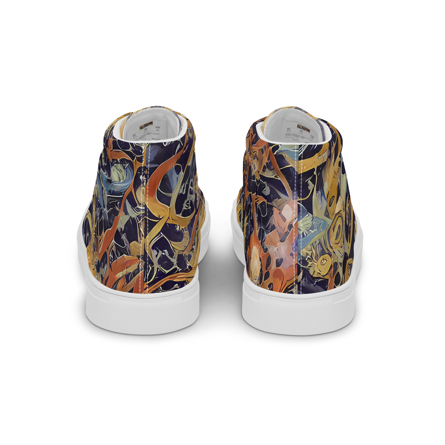 Women's High Top Canvas Shoes - Quantum Symmetry