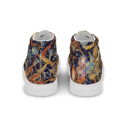 Women's High Top Canvas Shoes - Quantum Symmetry