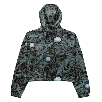 Women's Cropped Windbreaker - Caruso Swirl