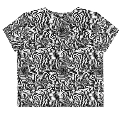 Crop Tee - Black And White Rhapsody