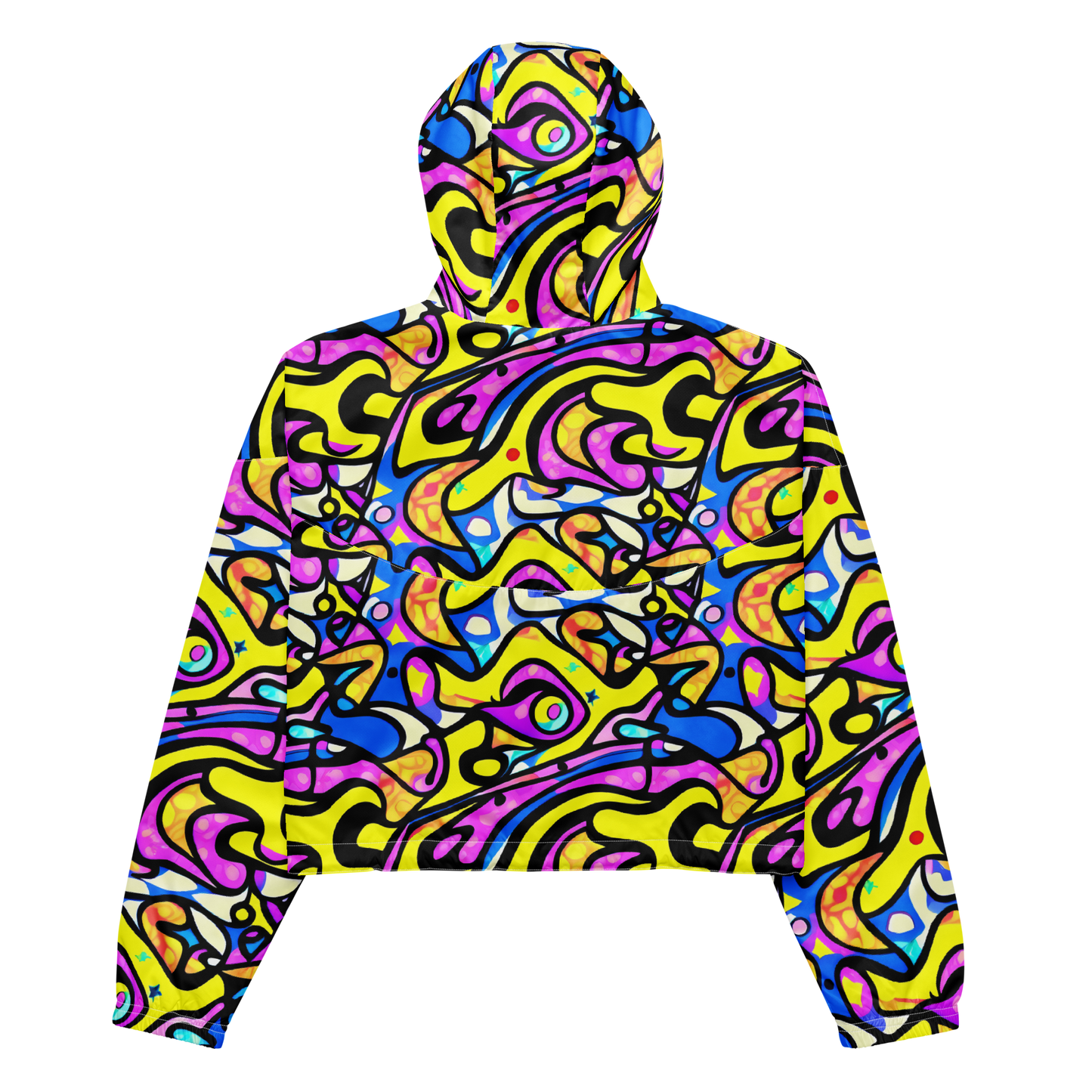 Women's Cropped Windbreaker - Britto's Odyssey
