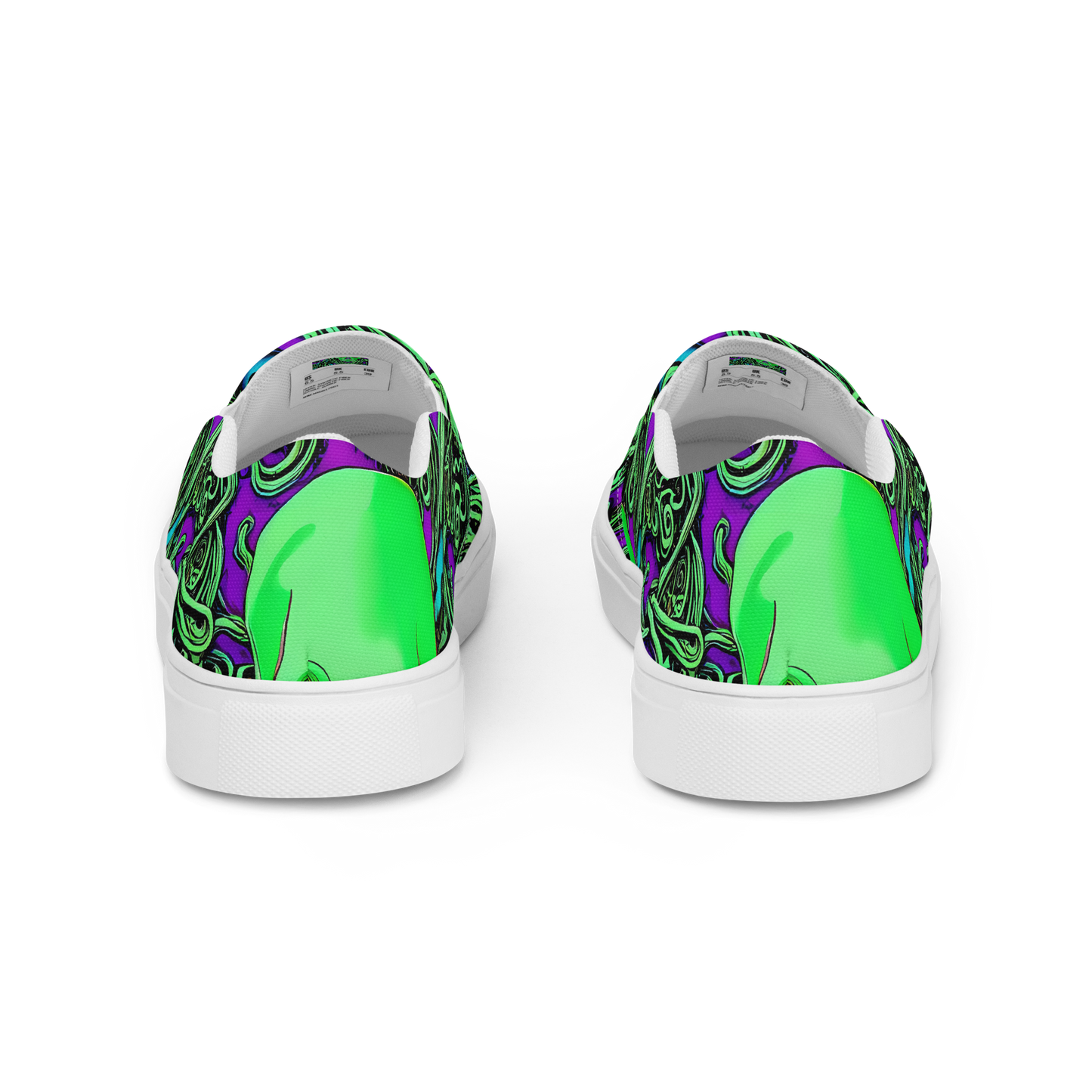 Men's Slip-On Canvas Shoes - Ghostly Labyrinth