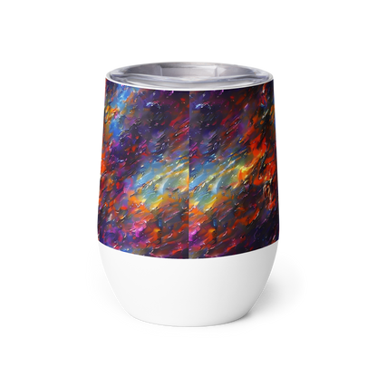 Wine Tumbler - Auroral Ripples