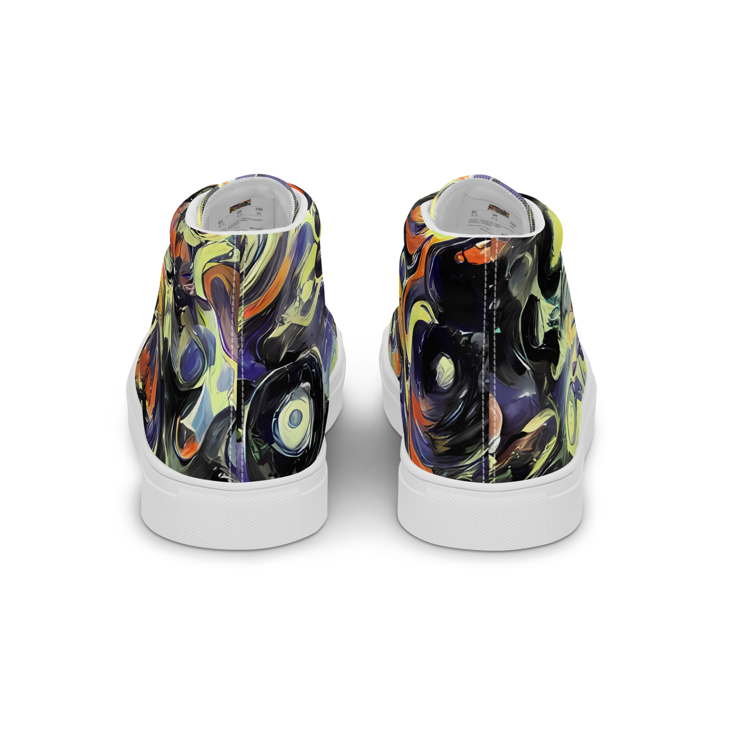 Women's High Top Canvas Shoes - Twilight Chaos