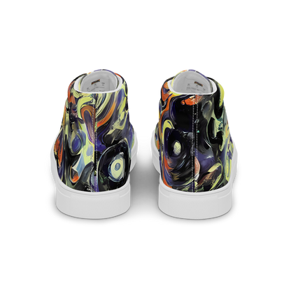 Women's High Top Canvas Shoes - Twilight Chaos