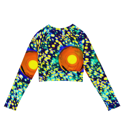 Long Sleeve Crop Top - Illuminated Whirl