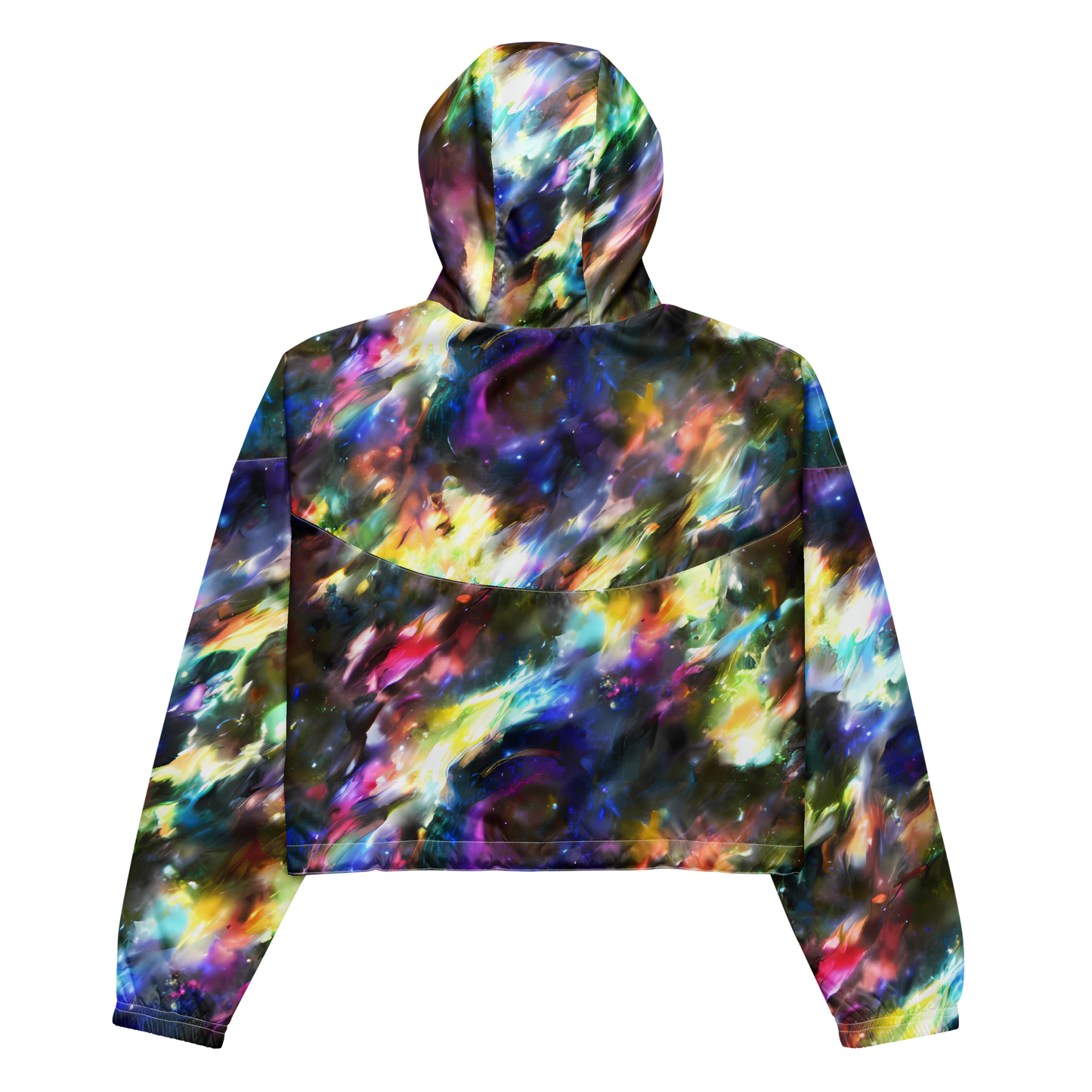 Women's Cropped Windbreaker - Emilia's Nebula