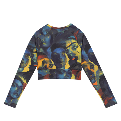 Long Sleeve Crop Top - Vivid Visage